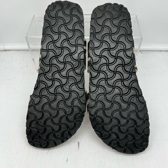 Birki’s Birkenstock Sandals Womens 7 Tahiti Animal Print Sparkly 2 Buckle EU 38 - Picture 9 of 10
